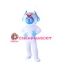 White Light Robot With Headset Mascot Costume