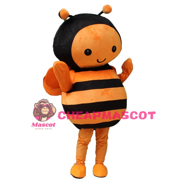 Orange Little Bee Mascot Costume