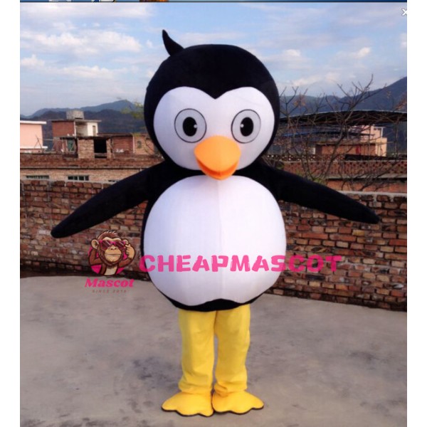 Big Head Penguin Baby Mascot Costume