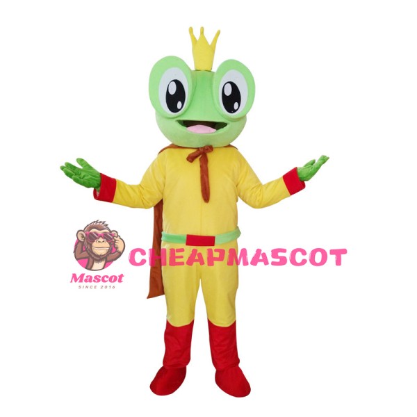 Big Eyes Frog Prince Mascot Costume