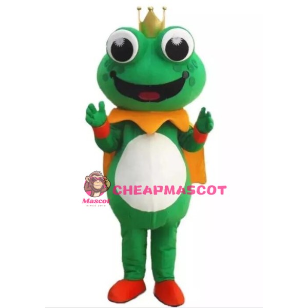 Cartoon Frog Prince Mascot Costume