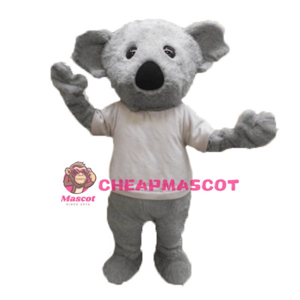 Adult Plush Grey Koala Mascot Costume 