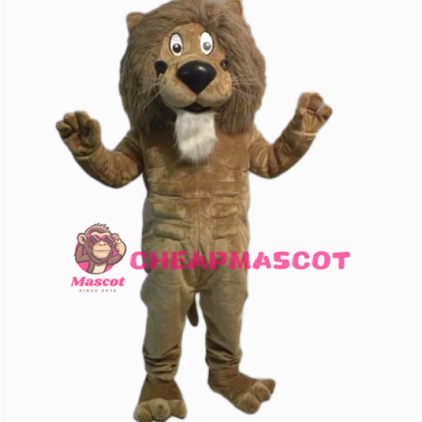 Power Lion Mascot Costume 