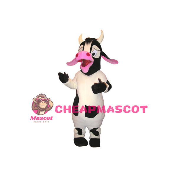 Big-mouthed Cow Mascot Adult Costume