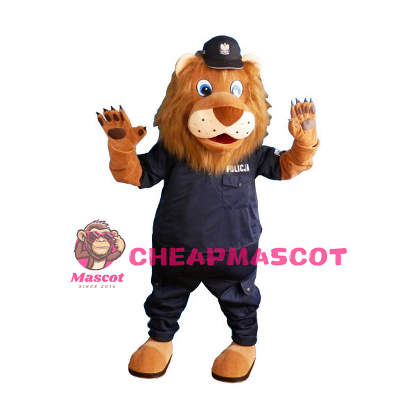 Sheriff Lion  Mascot Costume
