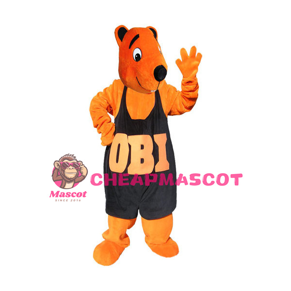 OBI Plush Beaver Mascot Adult Costume