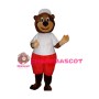 Sport Brown Bear Mascot Adult Costume