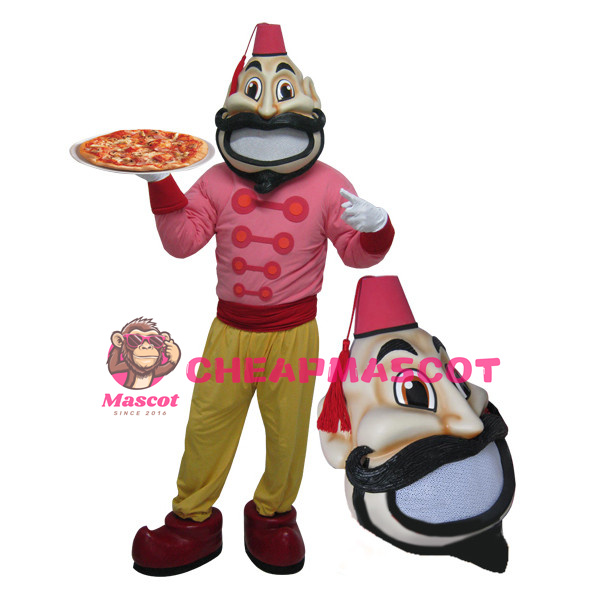 Pizza Waiter Mascot Costume 