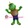 Cute Cartoon Green Turtle Mascot  Adult Costume