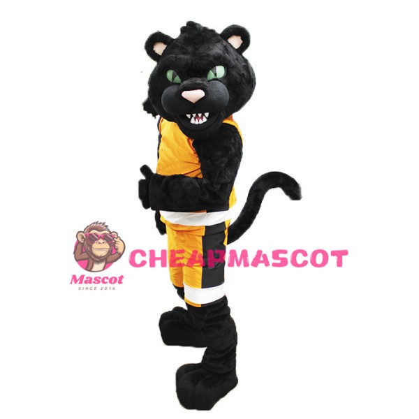 Fierce Black Panther High School Mascot Adult Costume 