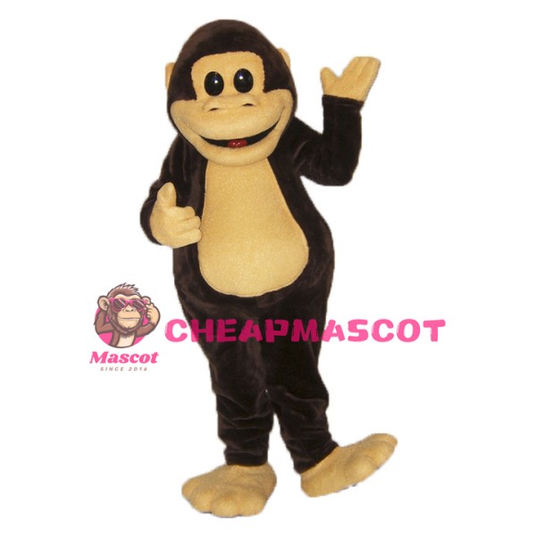 Lovely Brown Monkey Mascot Adult Costume