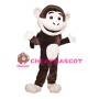 Friendly Brown Monkey Mascot Adult Costume 