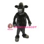Black Buffalo Mascot Adult Costume 