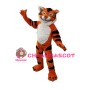 Fierce Plush Tiger Mascot Adult Costume