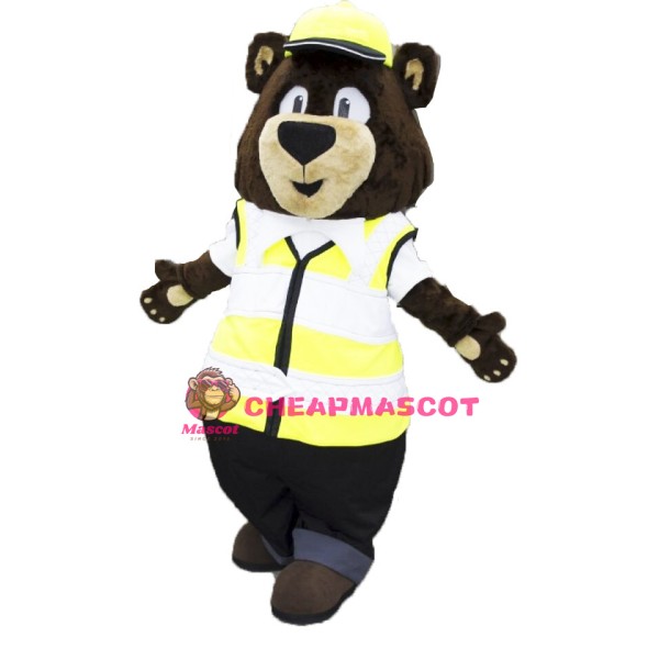 Carl Bear Social Worker Mascot Adult Costume