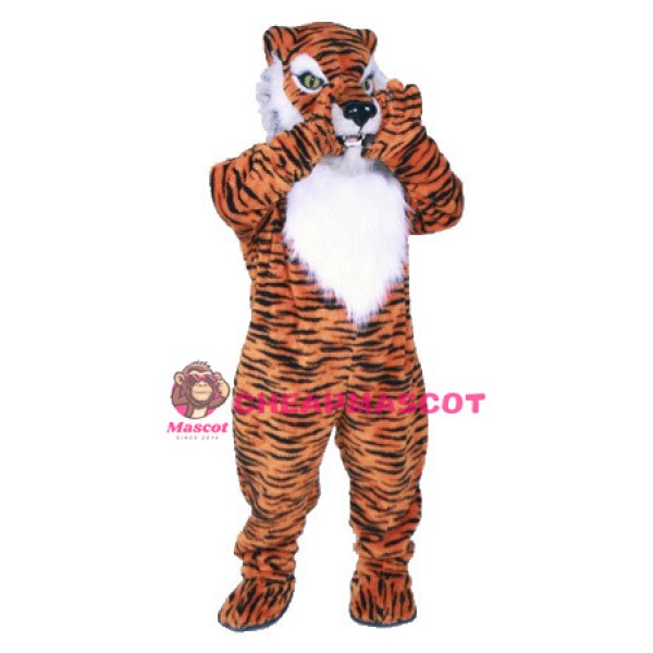New Custom Made Long Fur Tiger Mascot Adult Costume