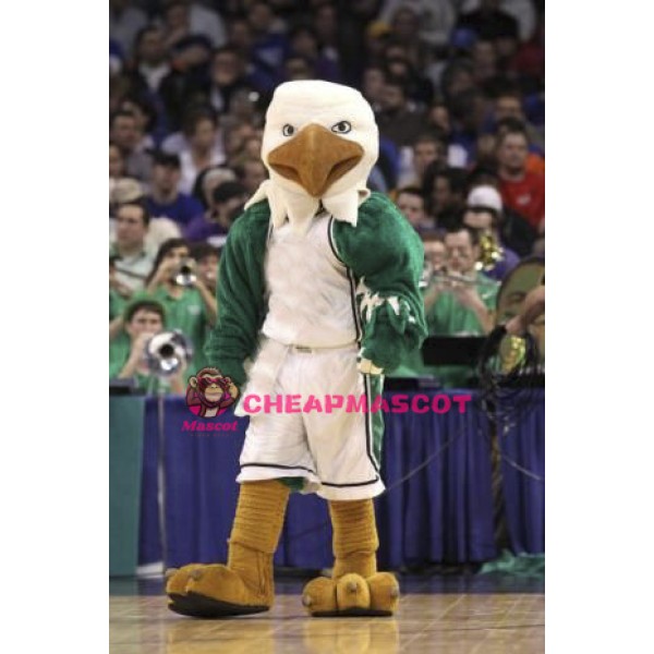 College Basketball Green Power Eagle Mascot Adult Costume