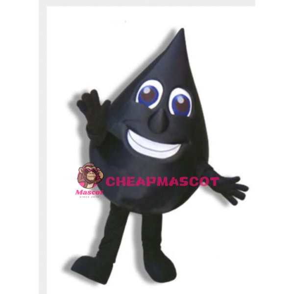 Slick Cartoon Oil Drop Mascot Adult Costume