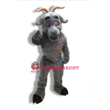 University Power Gray Goat Mascot Costume