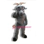 University Power Gray Goat Mascot Costume