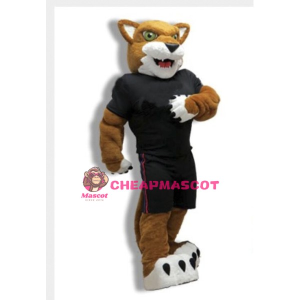 College Power Cougar Mascot Costume