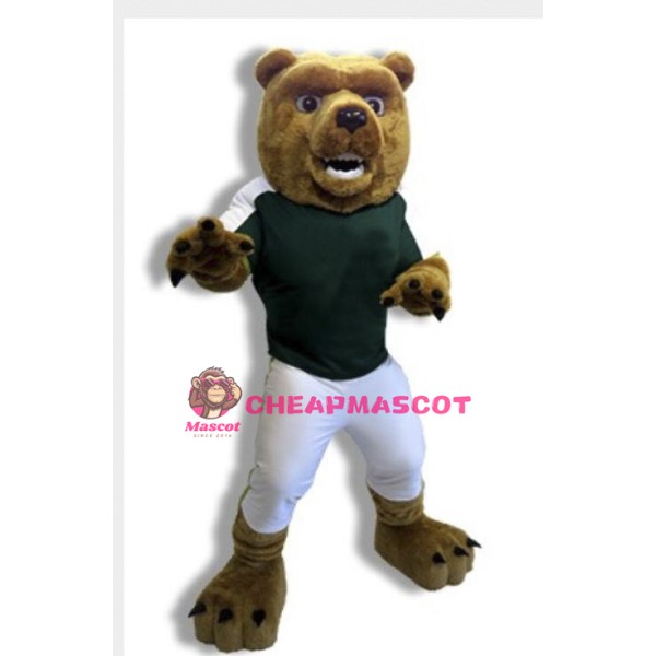 College Power Bear Mascot Costume