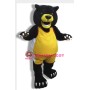 College Fierce Black Bear Mascot Costume 