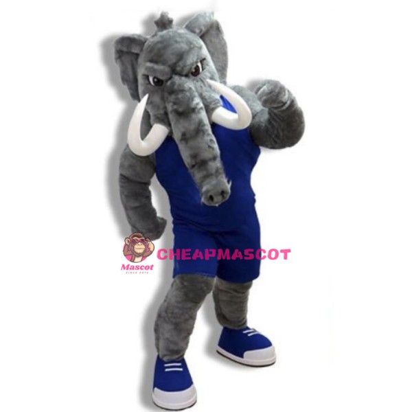 University Fierce Power Mastodon Mascot Costume