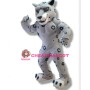 Power Gray Jaguar Mascot Costume