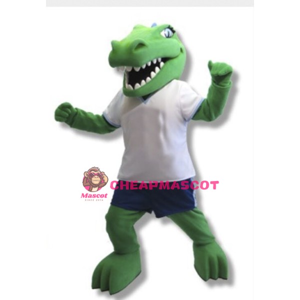 University Green Gator Mascot Costume