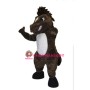 Fierce Brown Mustang Horse Mascot Adult Costume