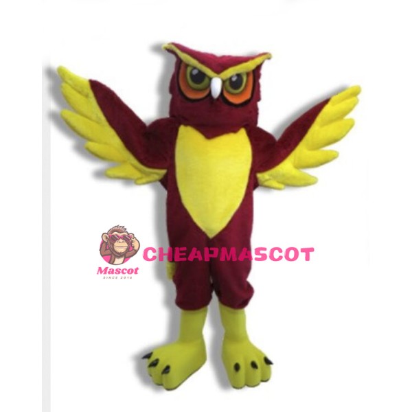 Red Owl Mascot Adult Costume