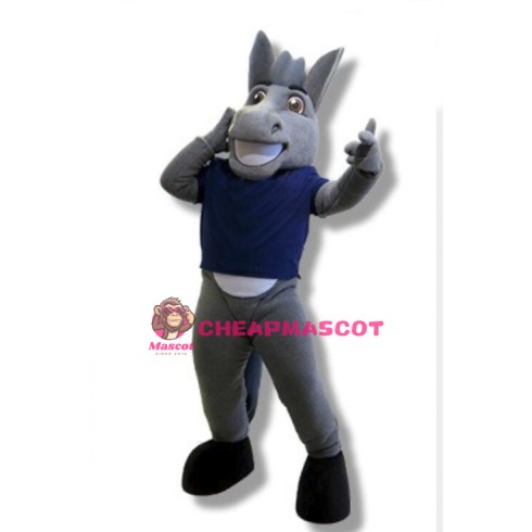 Grey Mule Mascot Adult Costume 