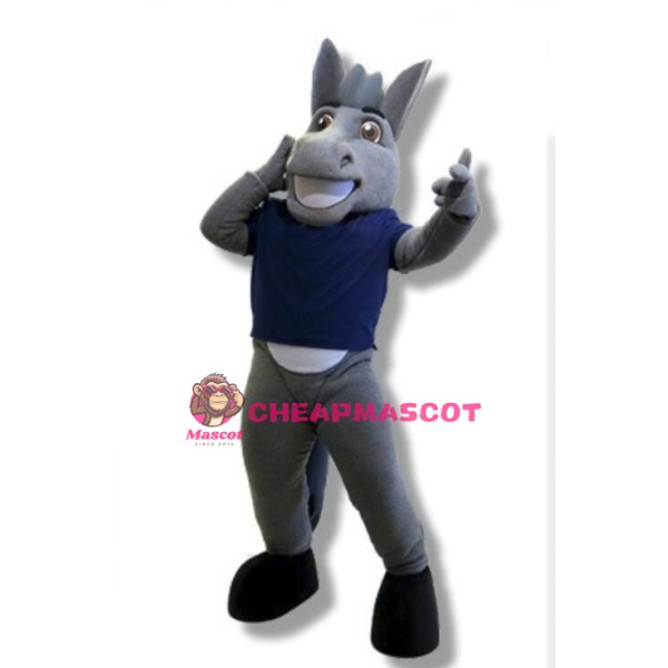 Grey Mule Mascot Adult Costume 