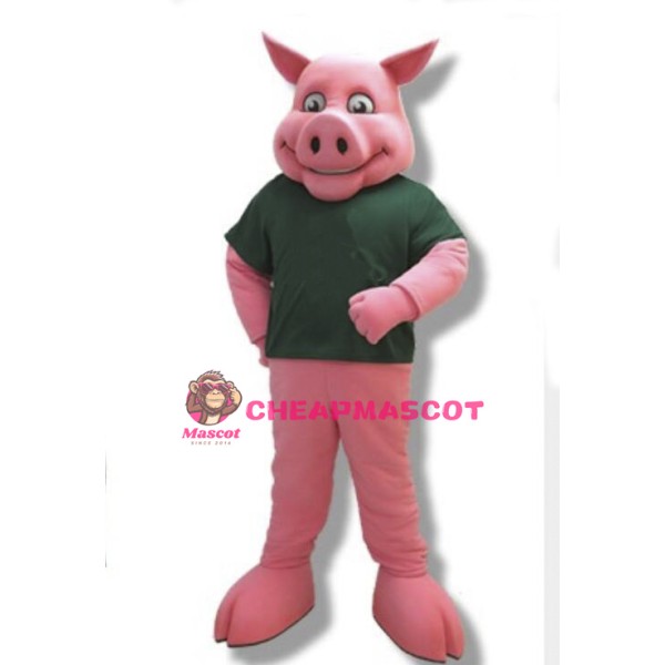 Pink Pig Mascot Adult Costume 