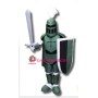 Green Cavalier Mascot Costume 