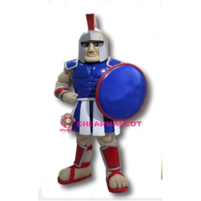 Blue Trojan Warrior Mascot Costume 