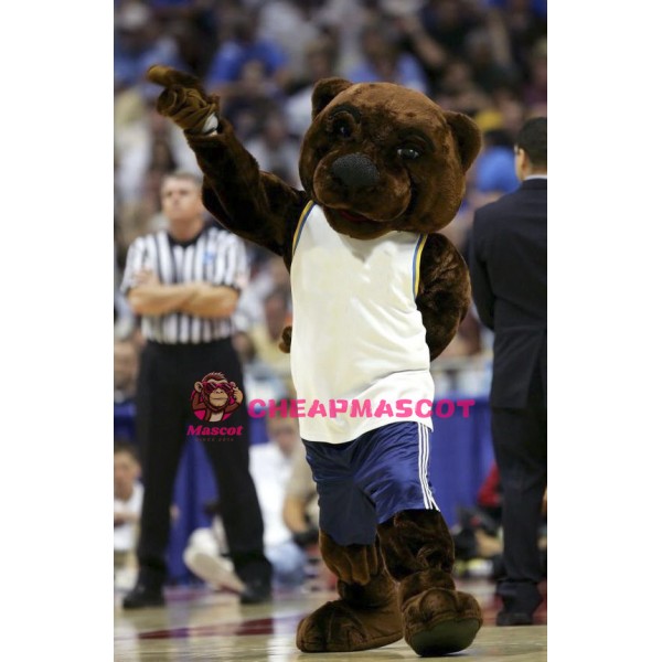 University Brown Bear Mascot Costume