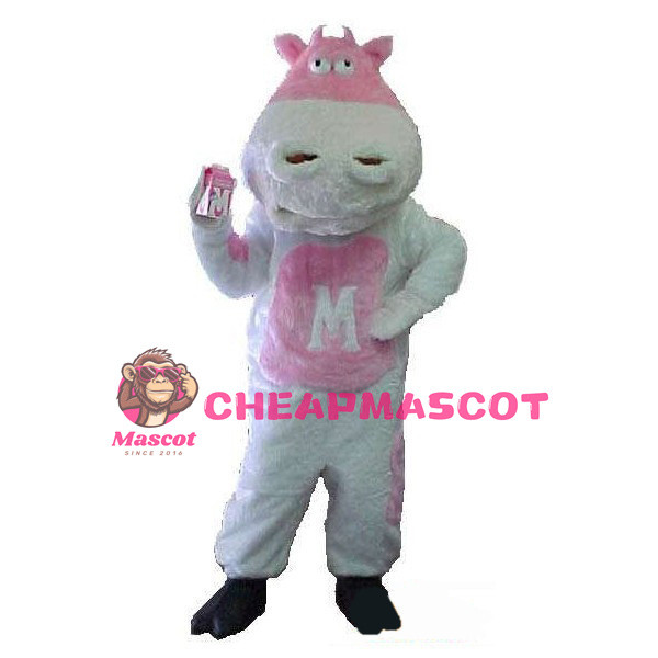 Advertising Pink Cow Mascot Adult Costume 
