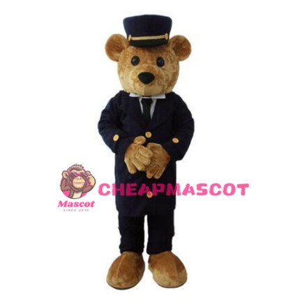 Police Officer Teddy Bear Mascot Costume