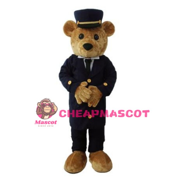 Police Officer Teddy Bear Mascot Costume