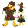 Fierce Turkey Mascot Adult Costume	