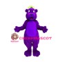 Purple Bear Mascot Adult Costume 