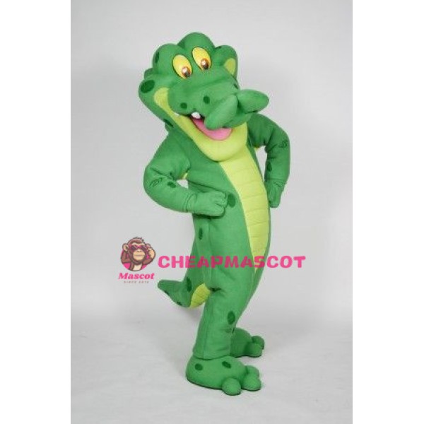 Green Crocodile Mascot Adult Costume	