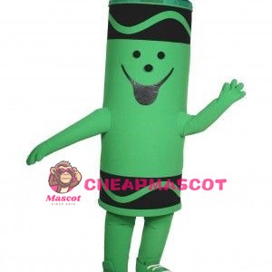 Cartoon Green Crayola Crayon Mascot Costume For Adult