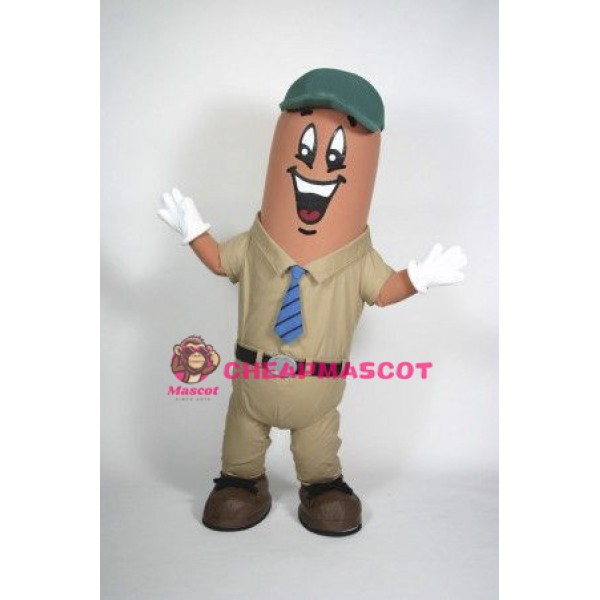 Cartoon Sausage Mascot Adult Costume	