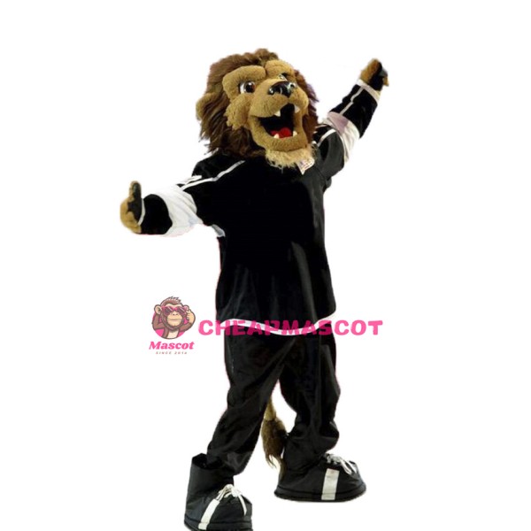 Ice Hockey Lion Mascot Adult Costume