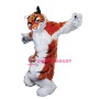 Tiger Long Fur Mascot Adult Costume