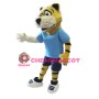 Sport Yellow Tiger Mascot Adult Costume