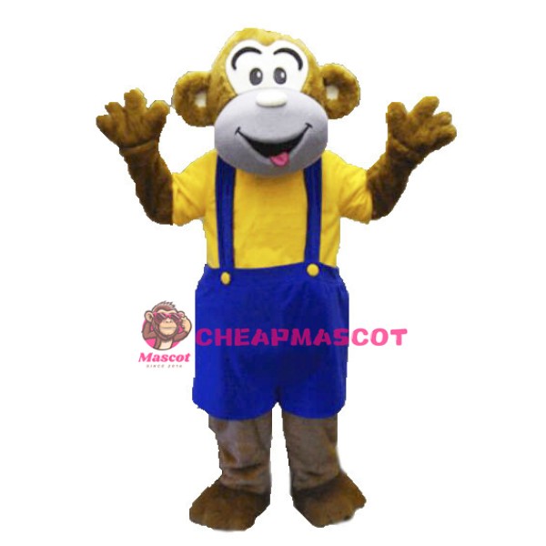 Lovely Brown Monkey Mascot Costume